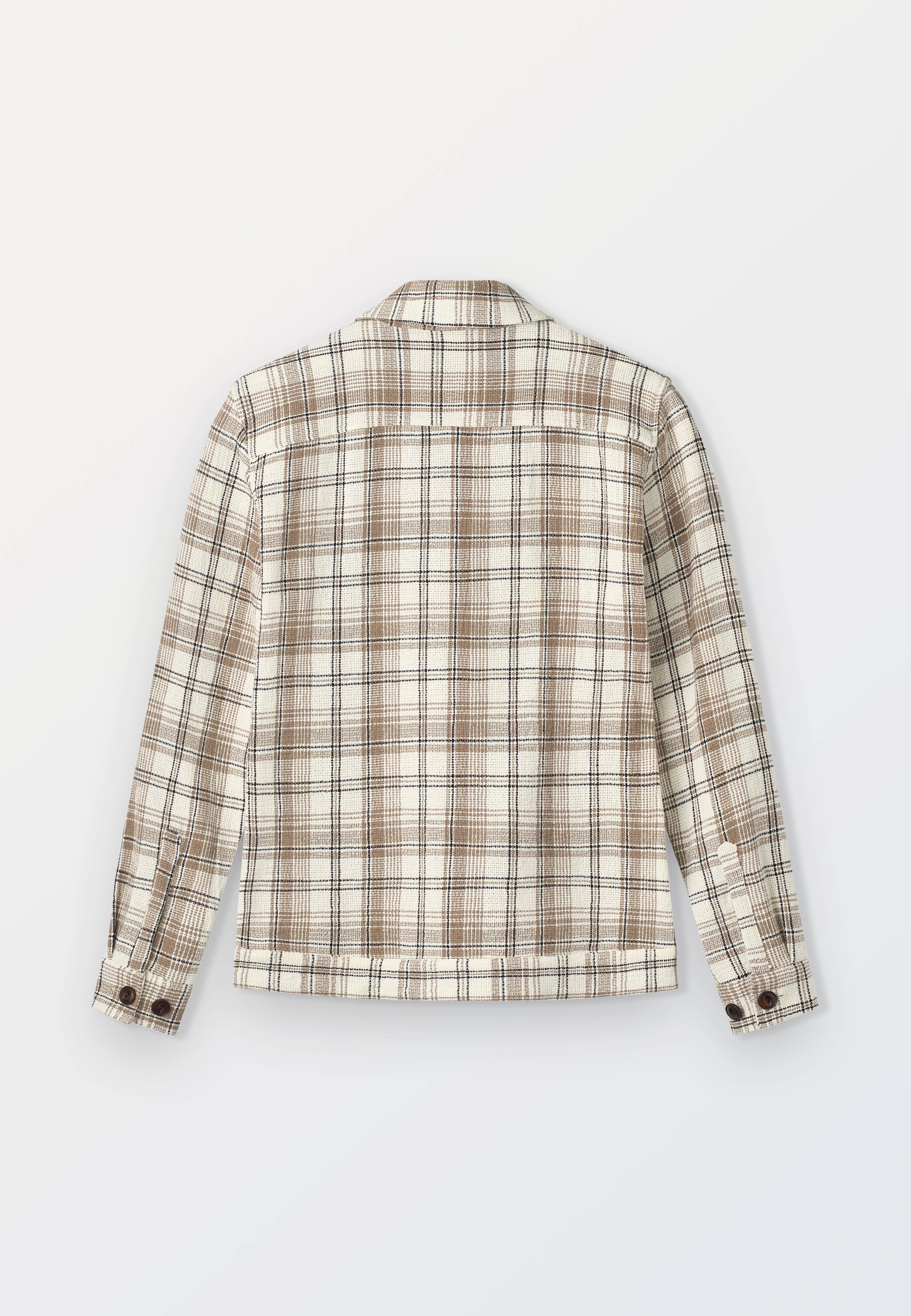Knitted Check Overshirt