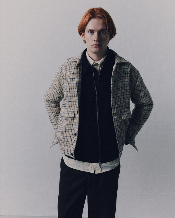 Bouclé Check Overshirt