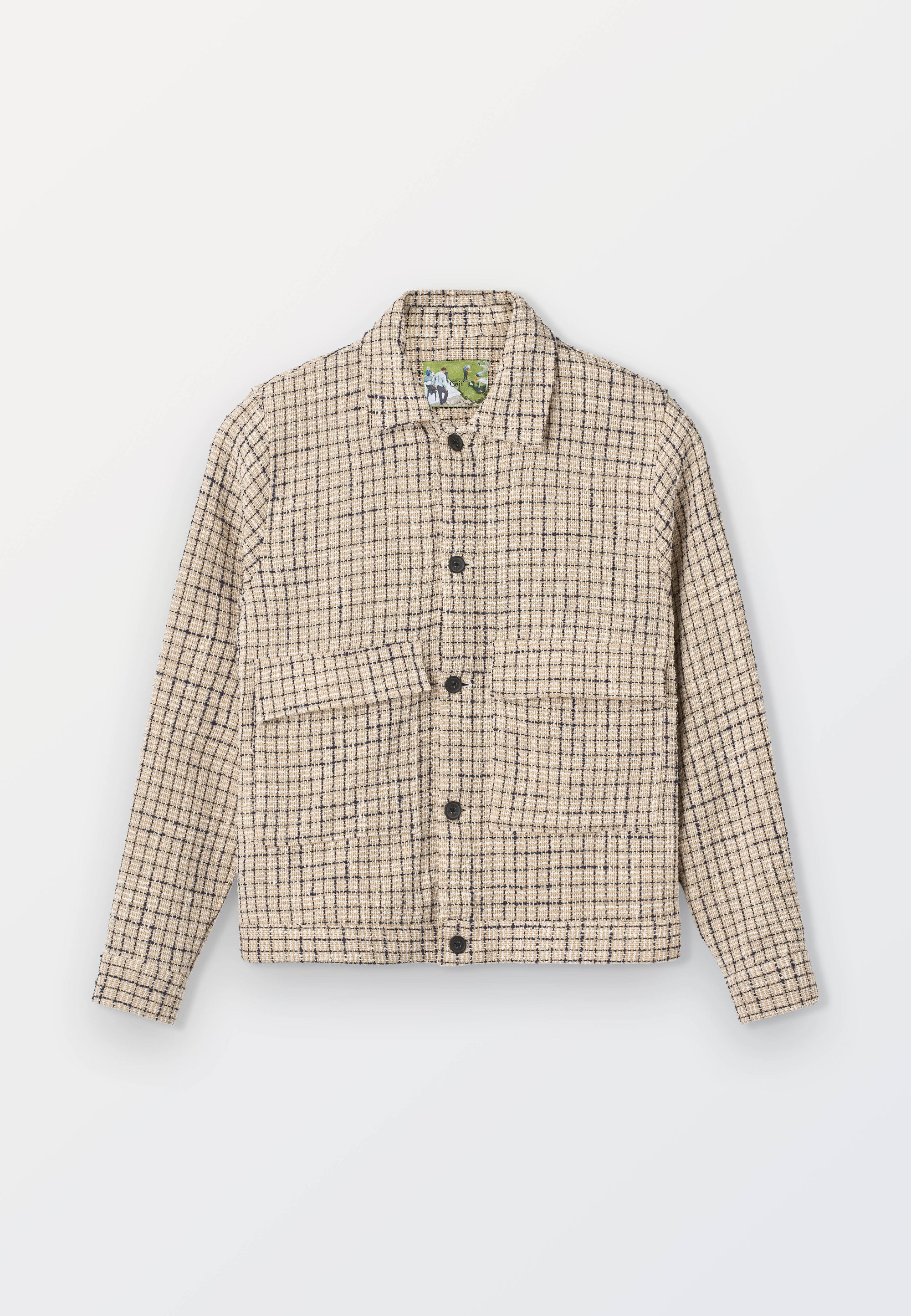 Bouclé Check Overshirt