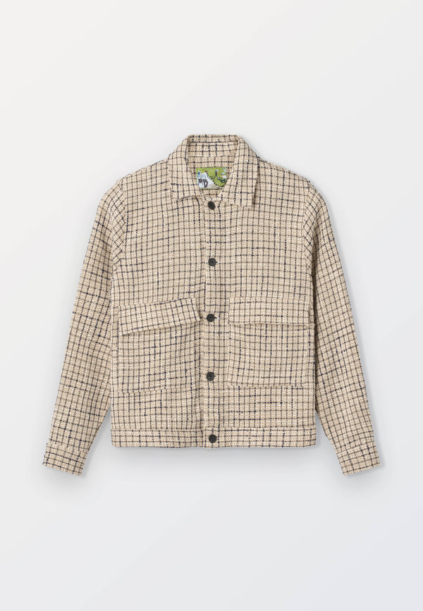 Bouclé Check Overshirt