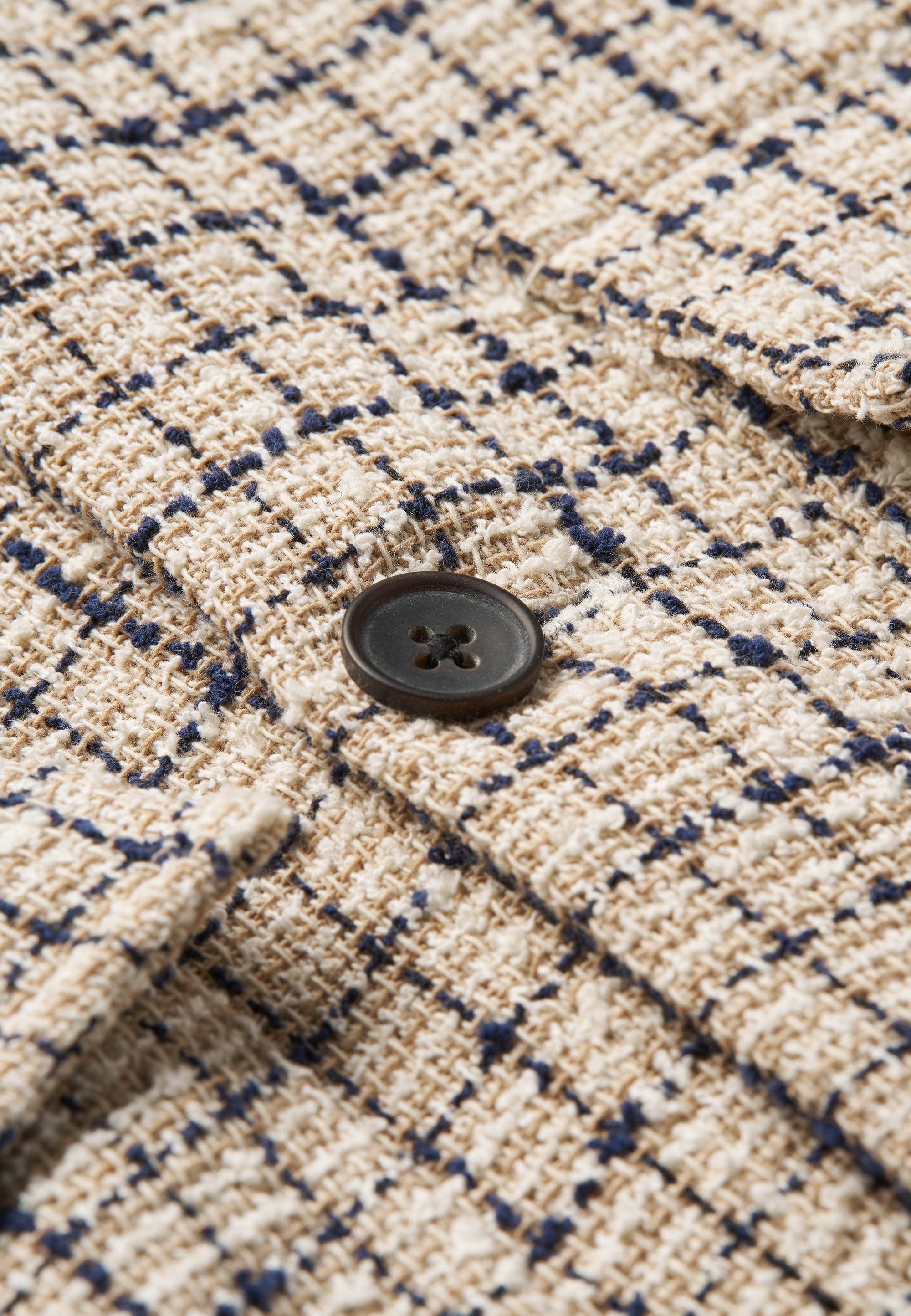 Bouclé Check Overshirt