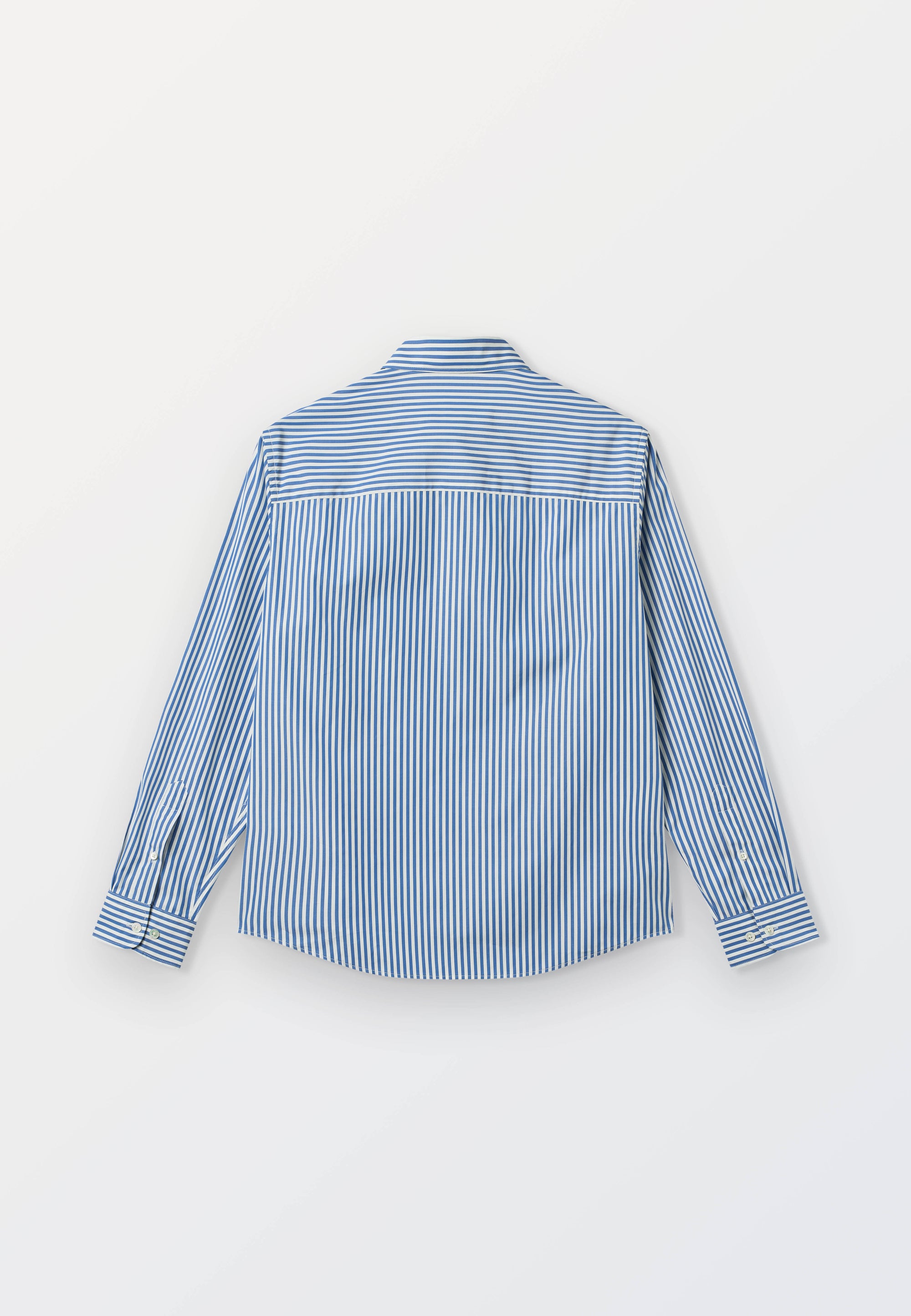 Cejf Embroidery Poplin - Blue Stripe