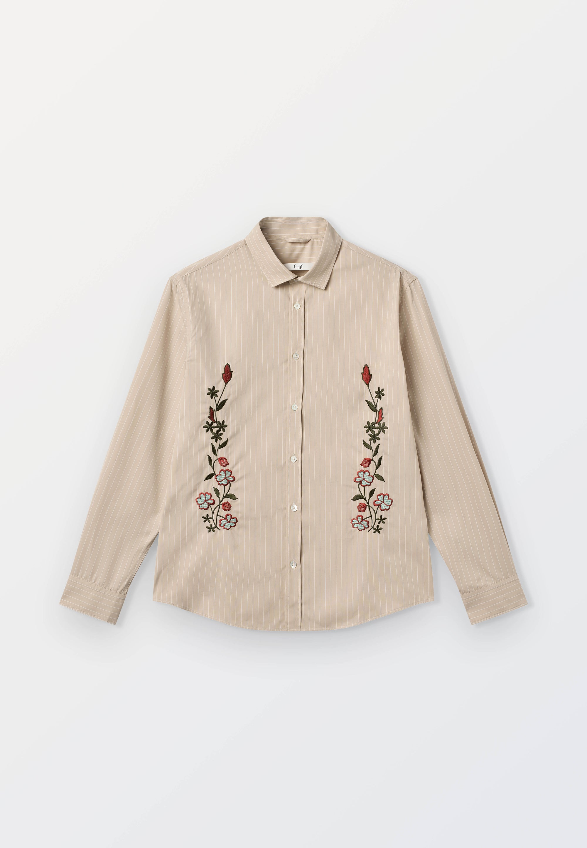 Cejf Embroidery Poplin - Sand