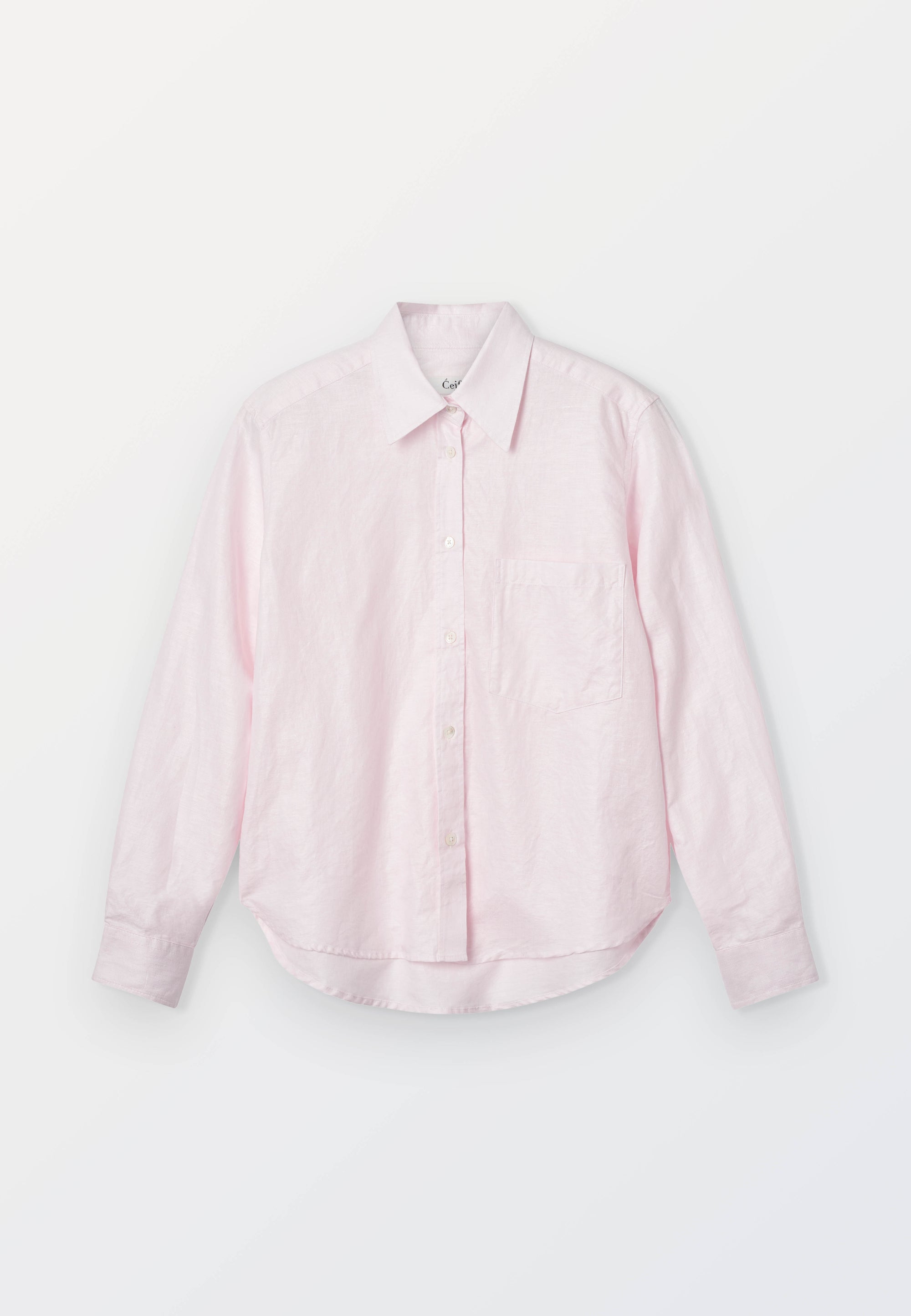 Cejf Ladies Classic Shirt - Jason Linen Pink