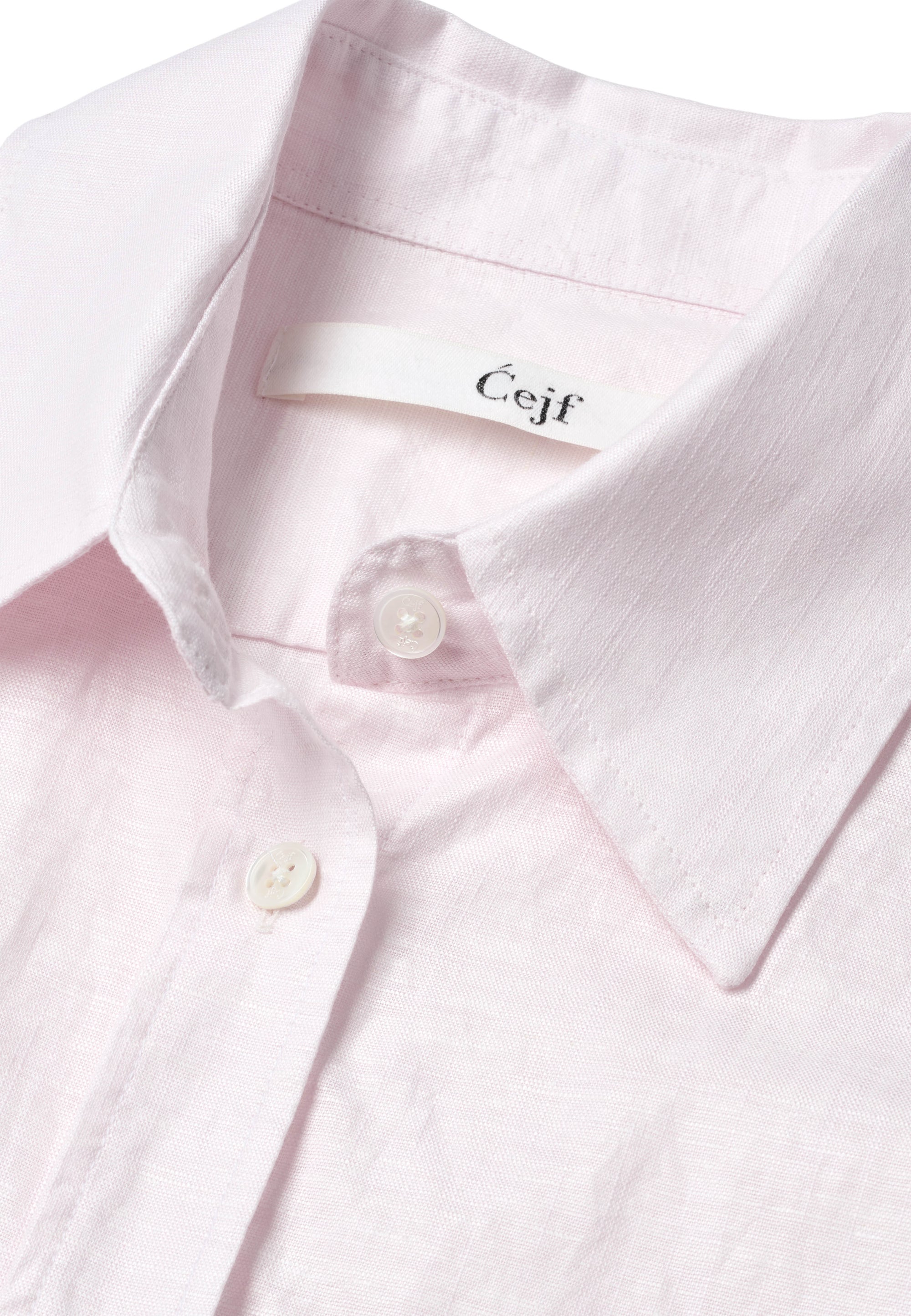 Cejf Ladies Classic Shirt - Jason Linen Pink