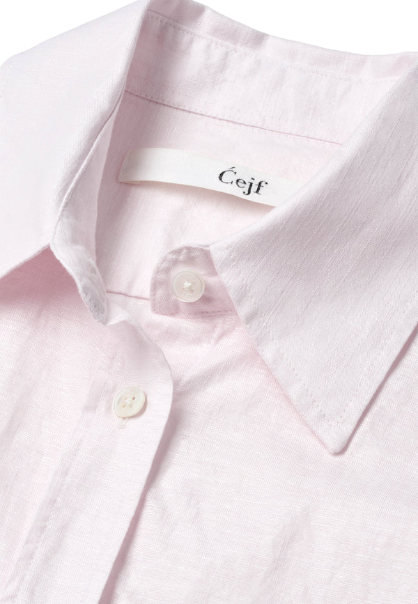 Cejf Ladies Classic Shirt - Jason Linen Pink