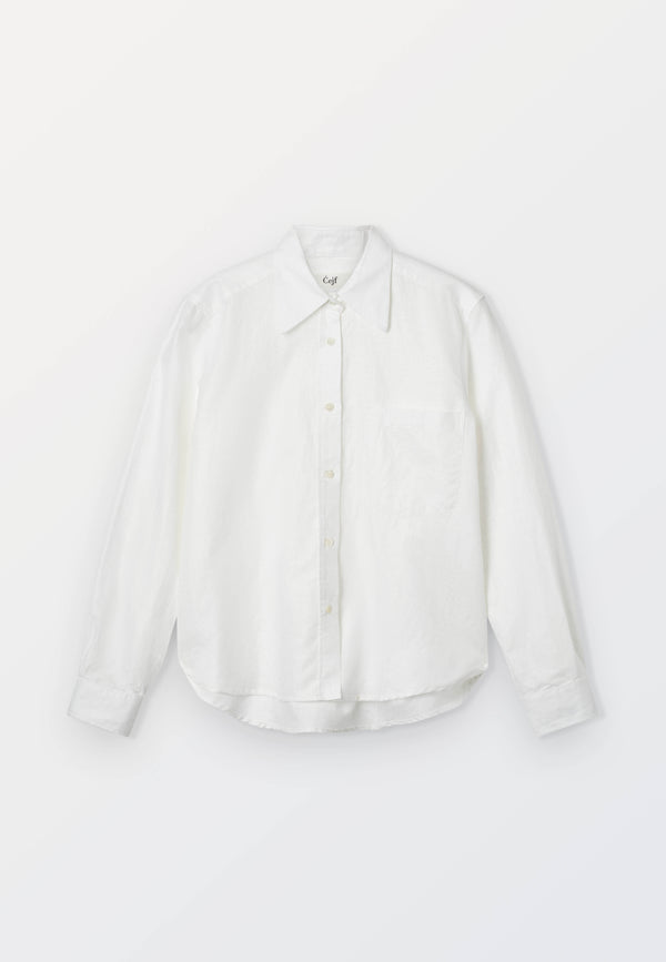Cejf Ladies Classic Shirt - Jason Linen White