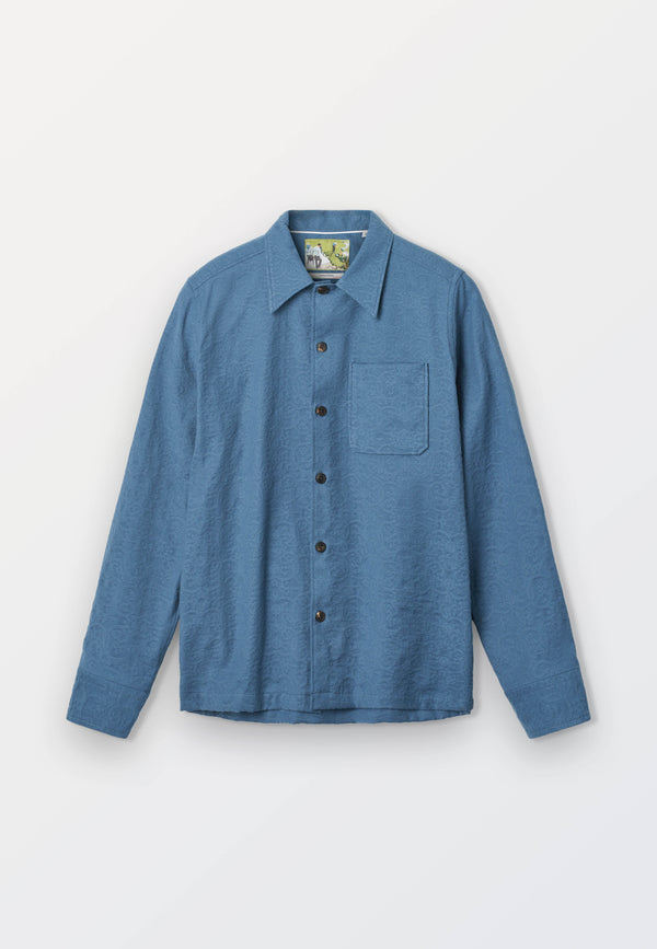 Cejf Pocket Overshirt Mens Colored Jacquard