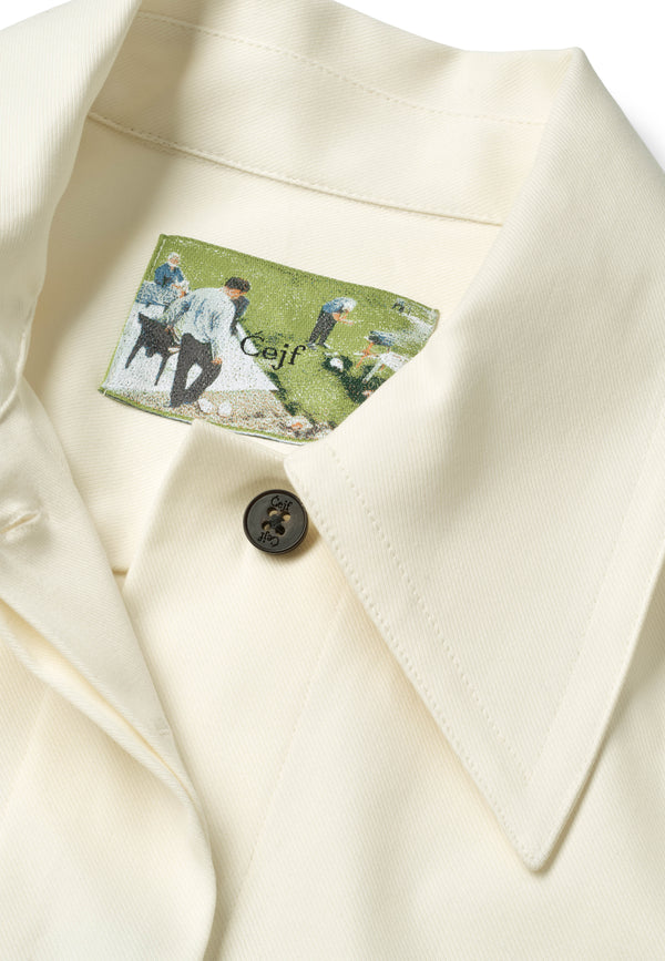 Women Overshirt - Ecru 8924