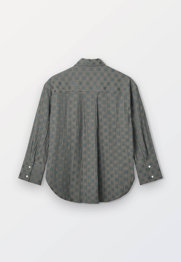 Oversized Cejf LS Women Shirt - Green