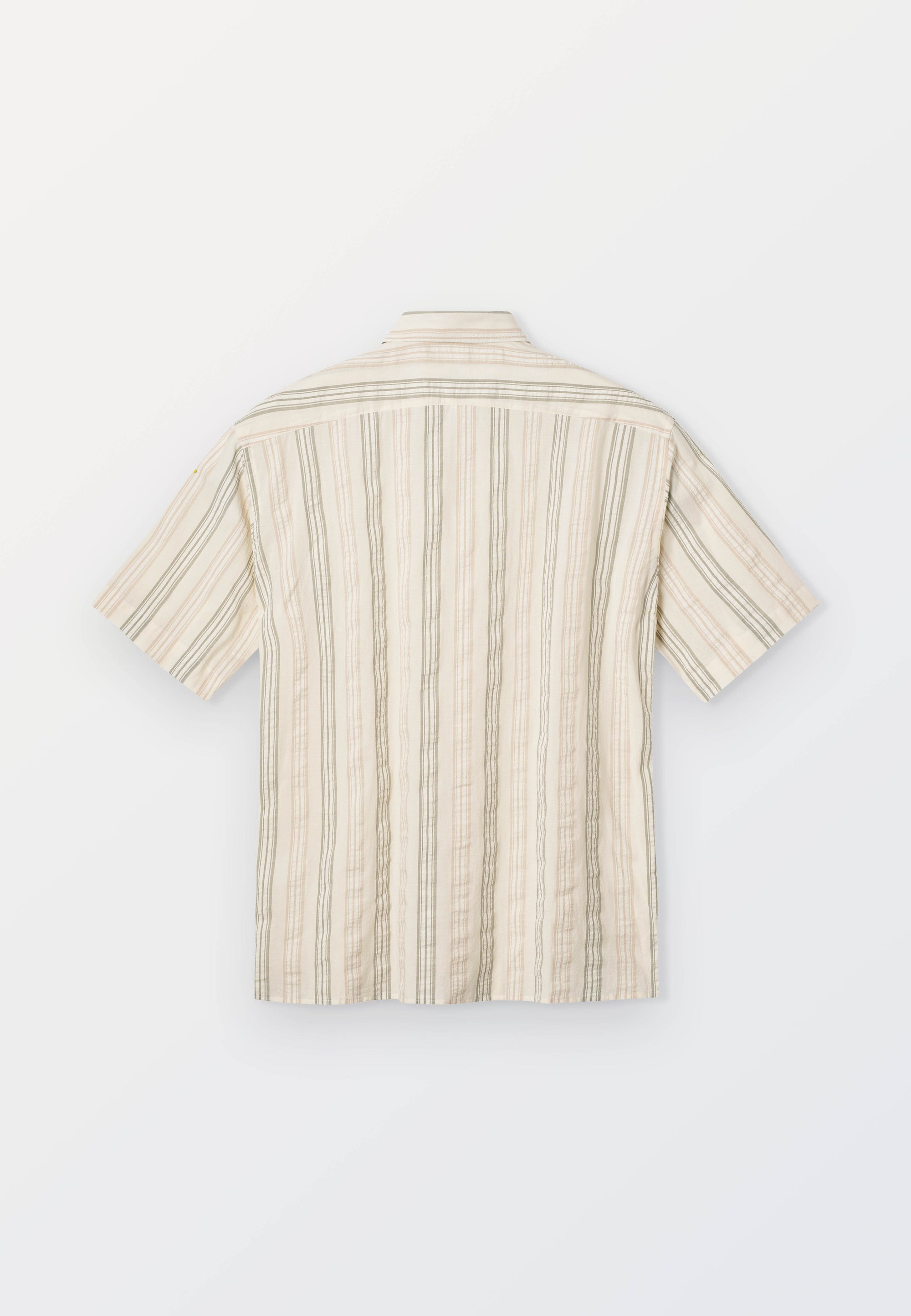 Cejf Oversize SS Mens Shirt - Mouline Stripe