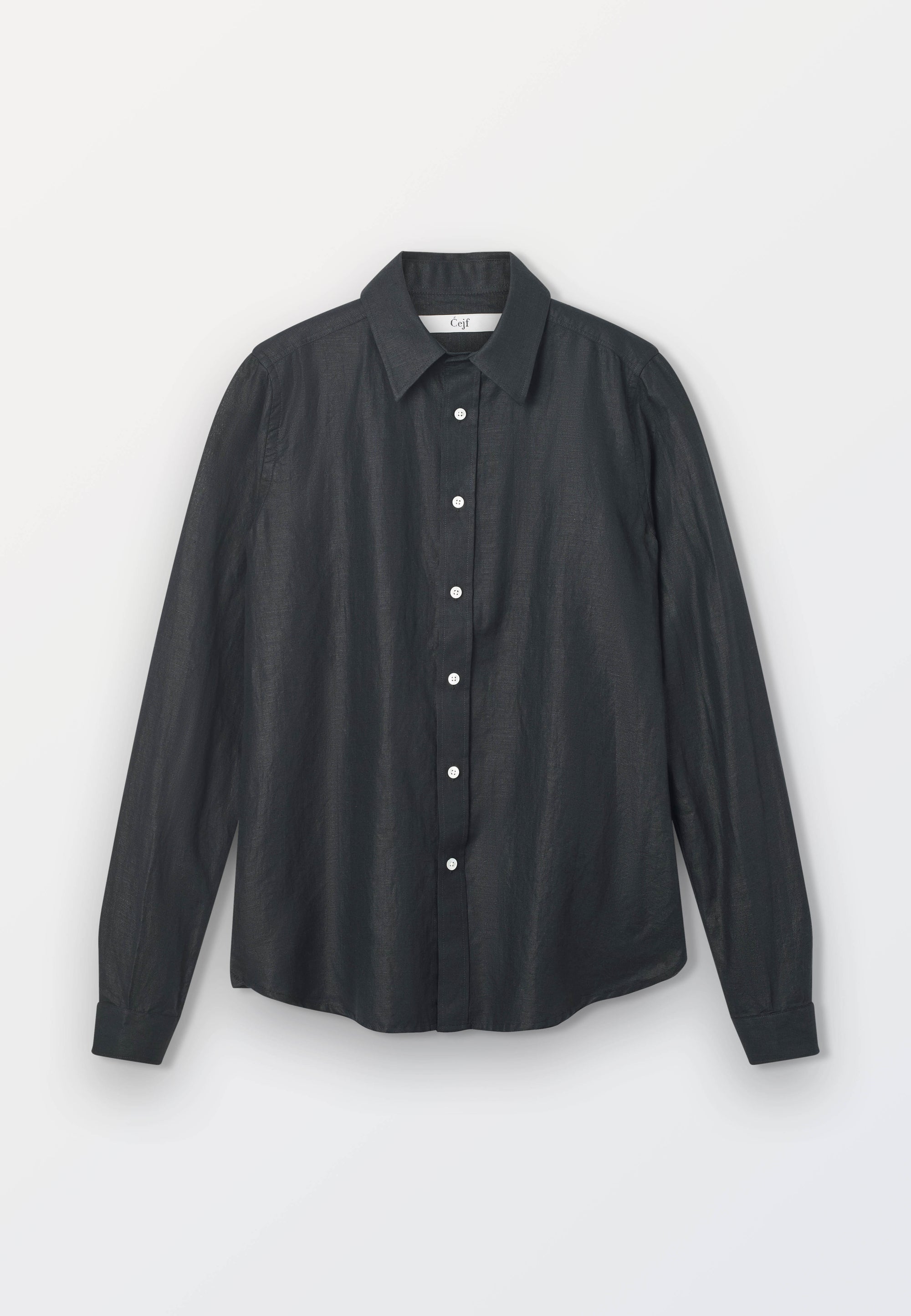 Cejf LS Classic Mens Shirt - Jason Linen Black