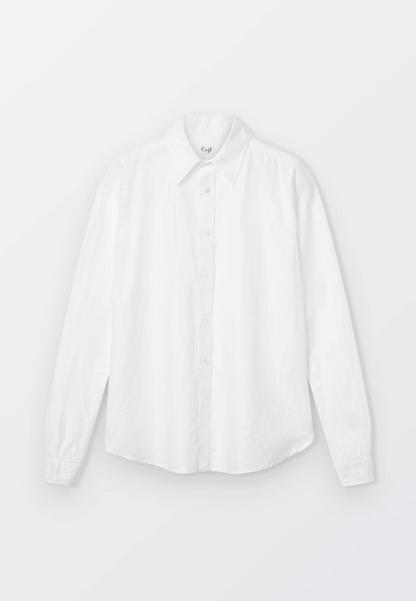 Cejf LS Classic Mens Shirt - Jason Linen White