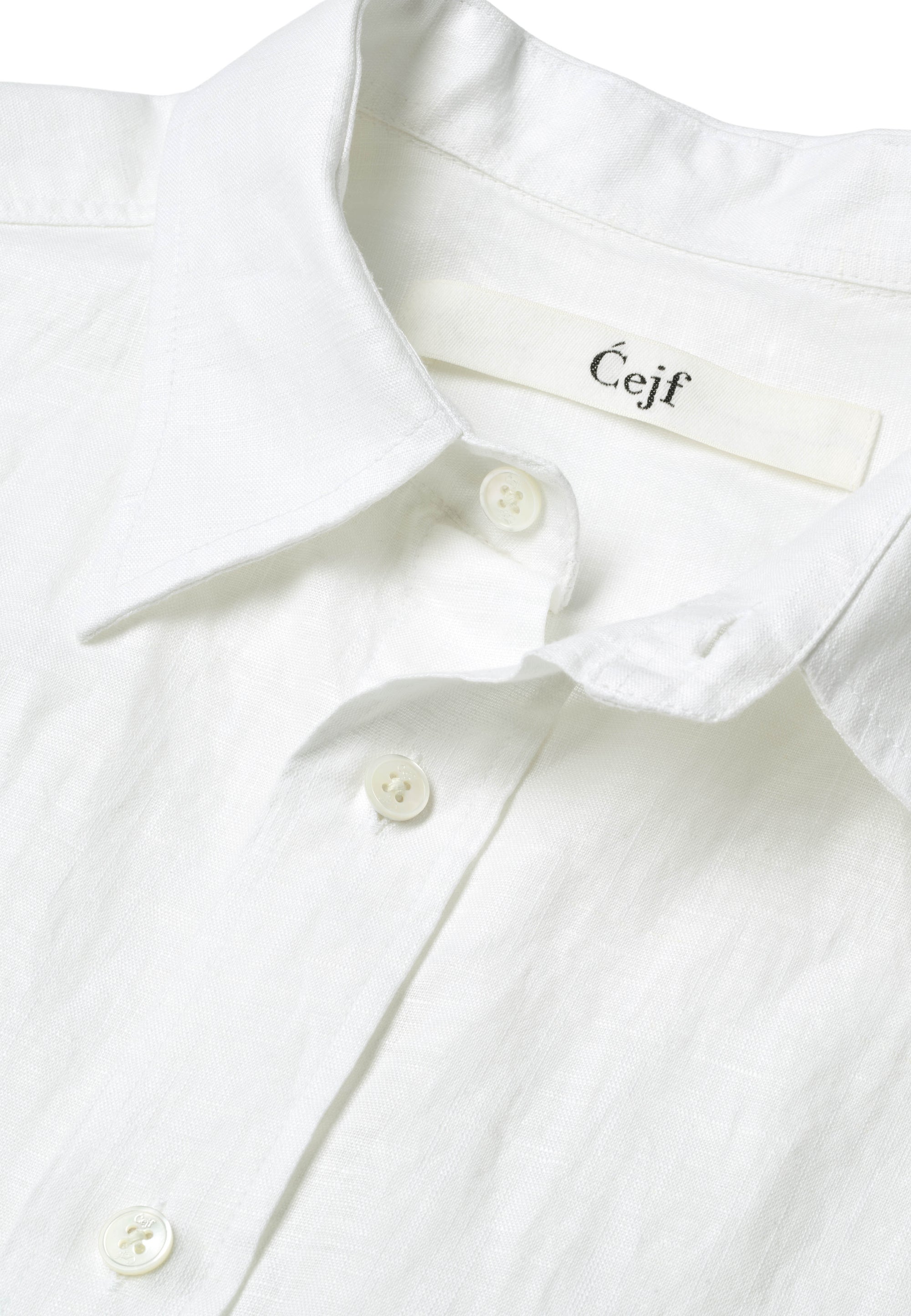 Cejf LS Classic Mens Shirt - Jason Linen White