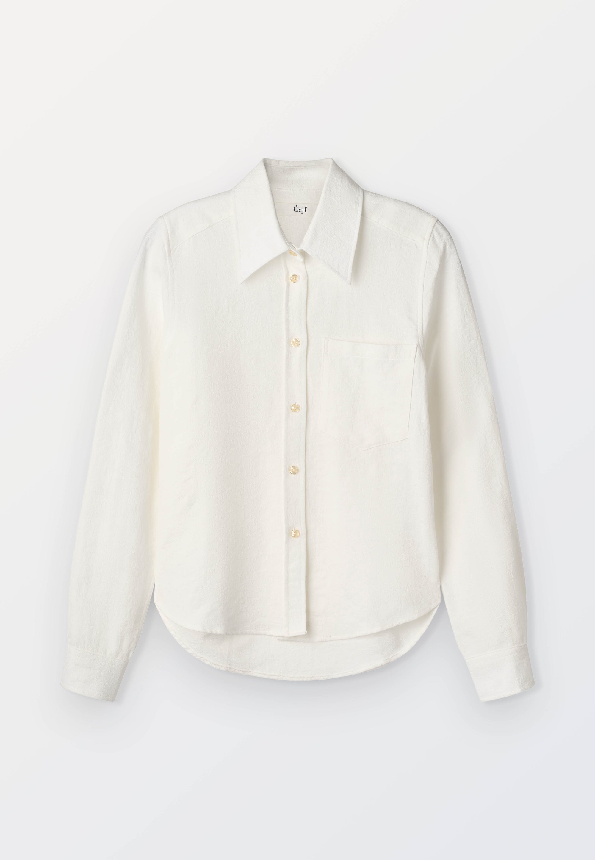 Classic Women’s Jacquard Shirt – White