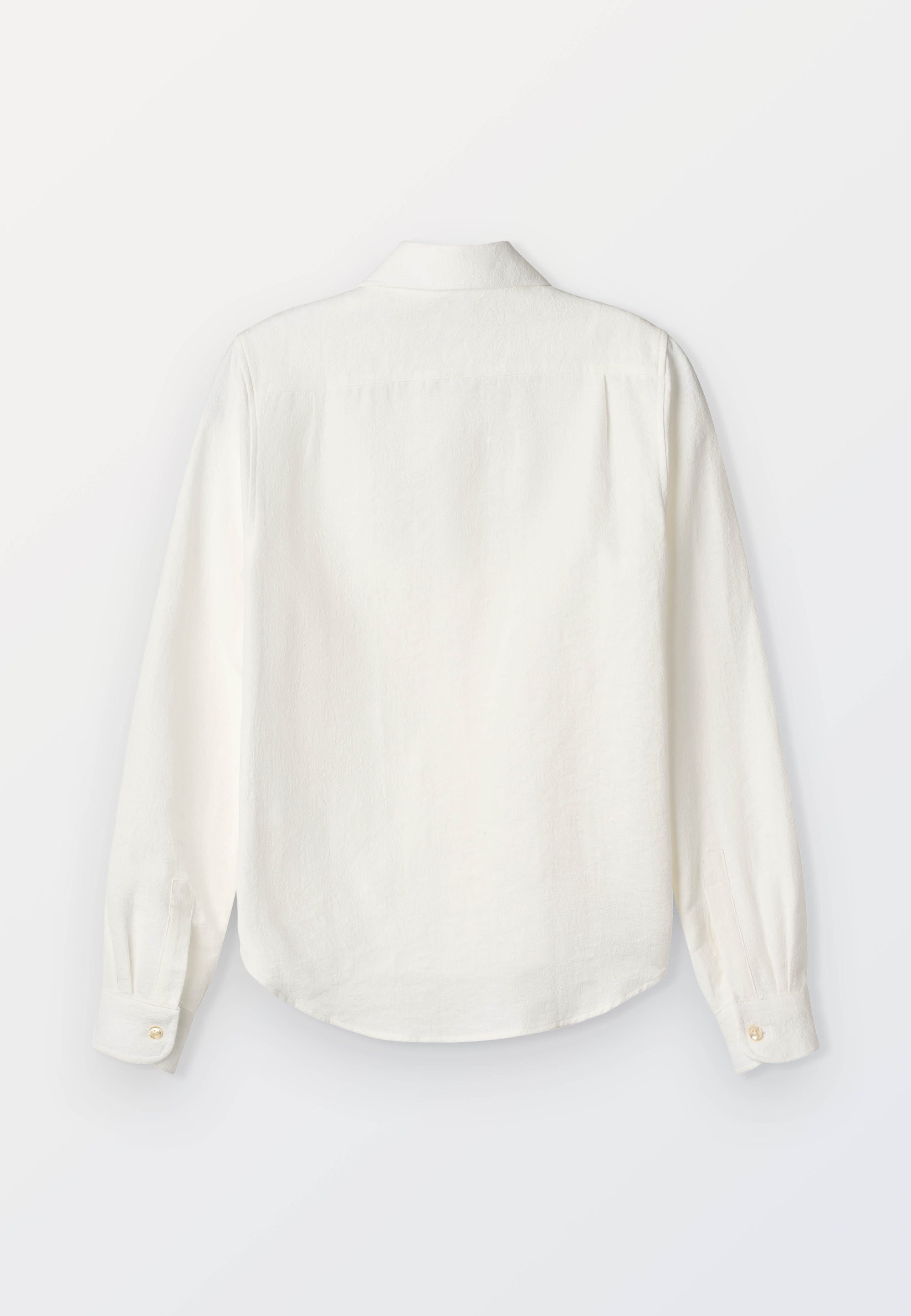 Classic Women’s Jacquard Shirt – White