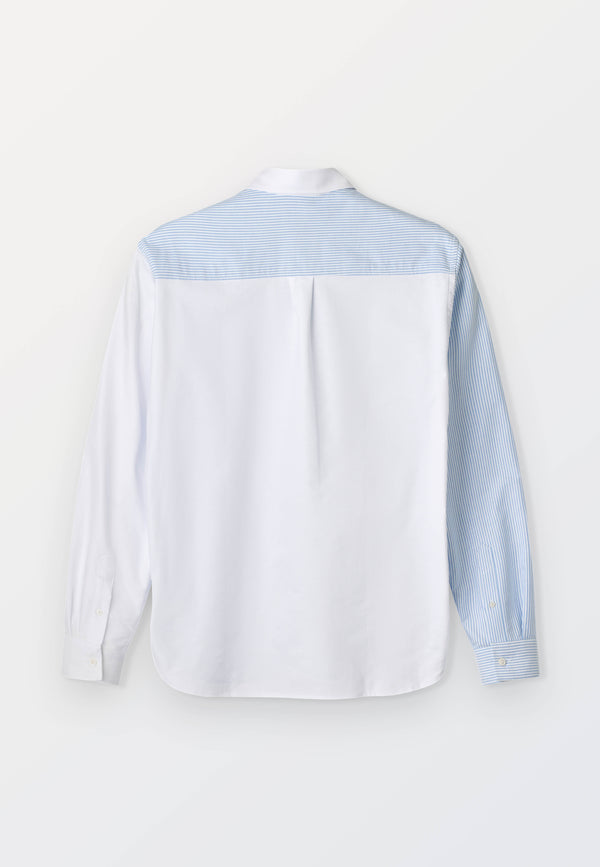 Classic men’s Shirt in 100% Organic Washed Oxford  – Mix