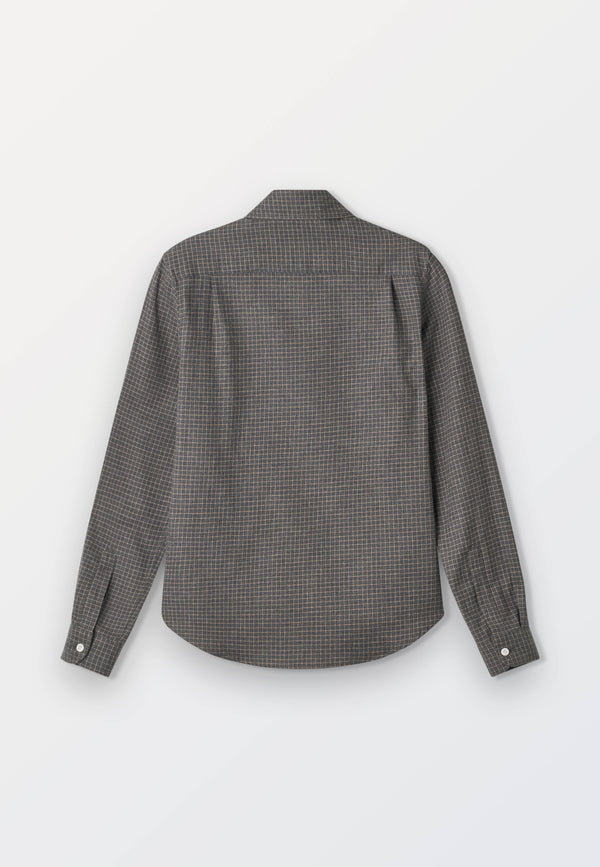Classic women's Cotton Melange Shirt – Grey Pink Check
