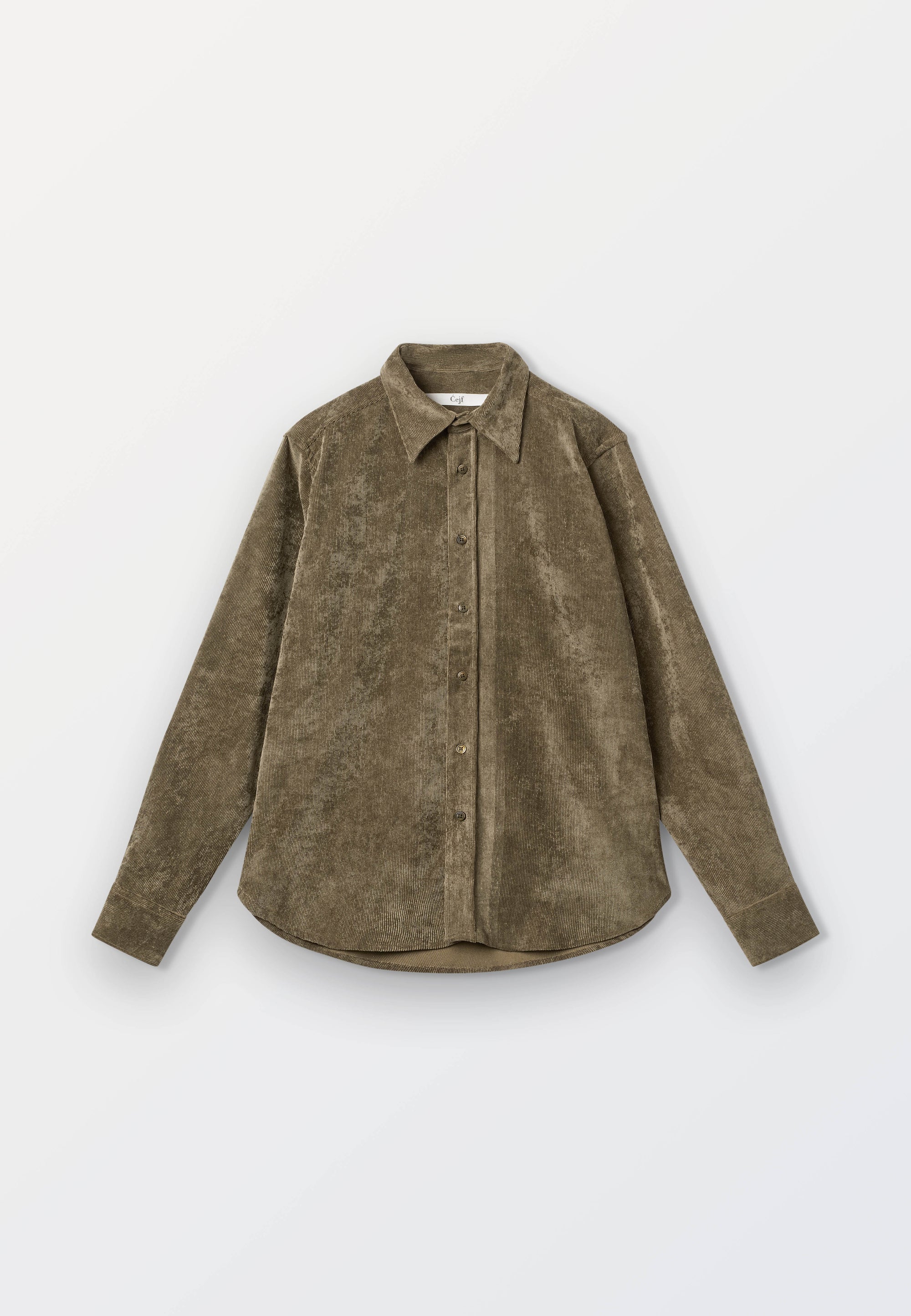 Corduroy Shirt Mens - Green