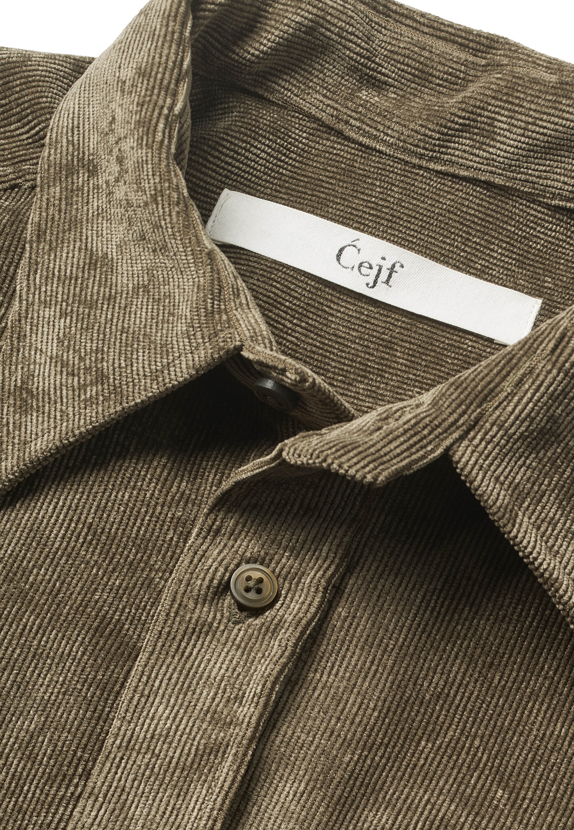Corduroy Shirt Mens - Green