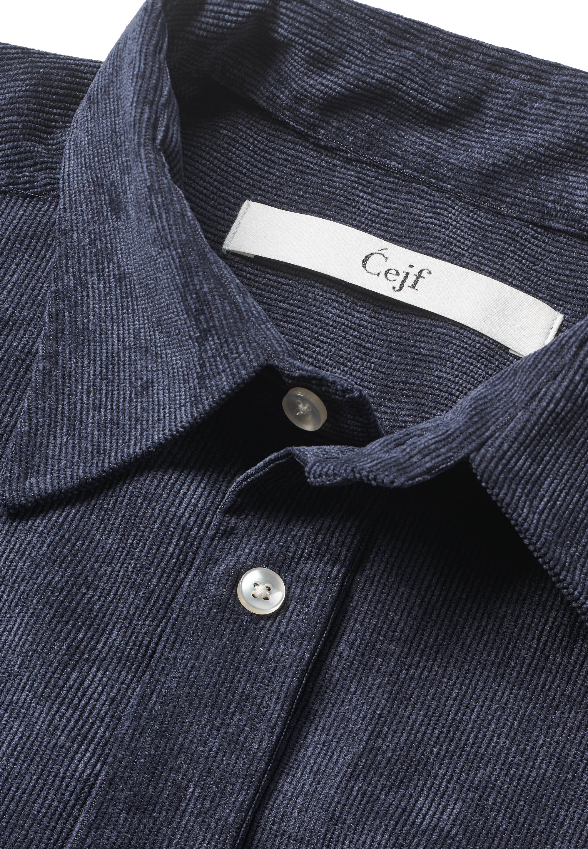 Corduroy Shirt Mens - Navy