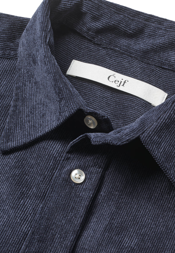 Corduroy Shirt Mens - Navy