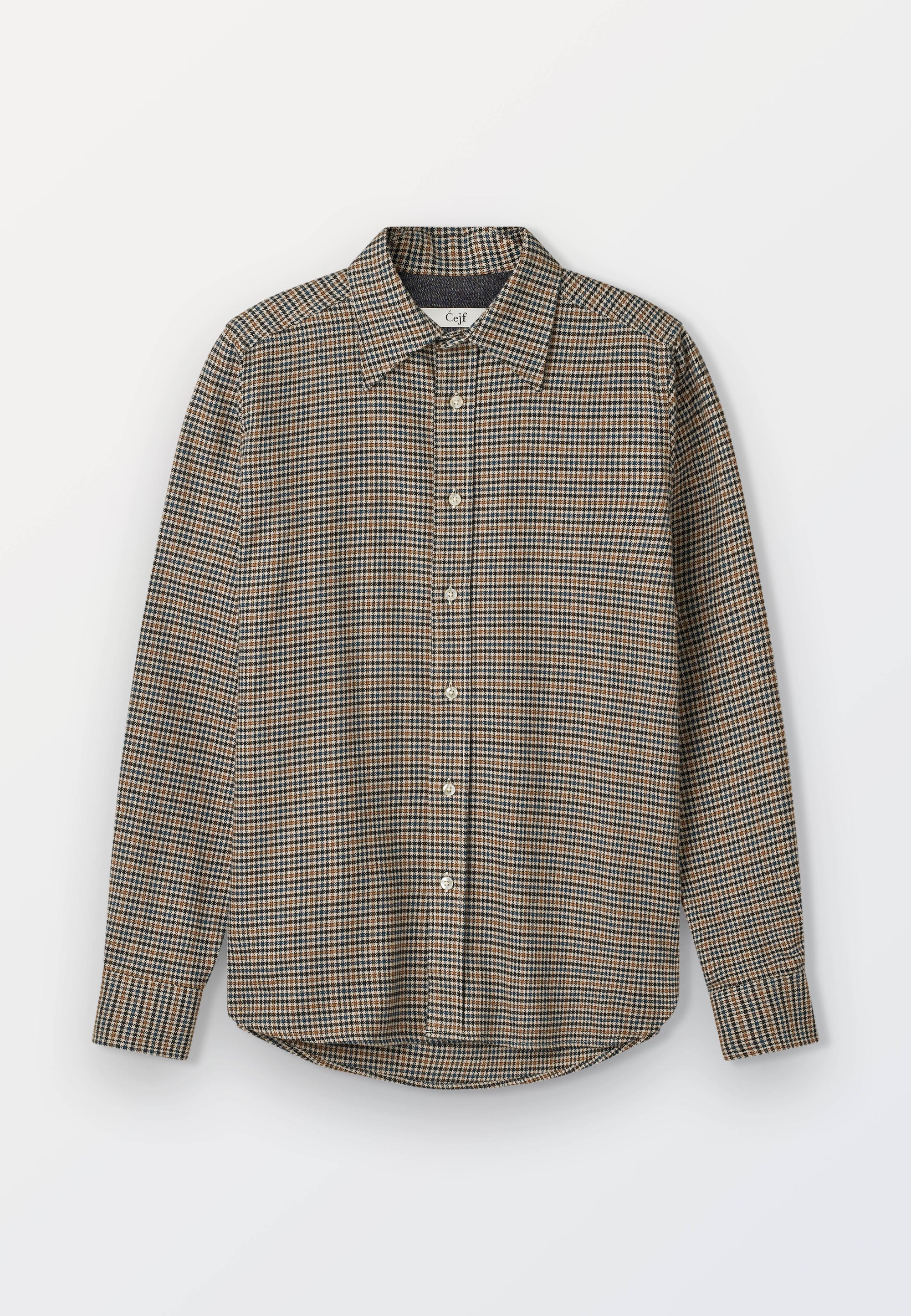 Dark Mini Check Men’s Flannel Shirt