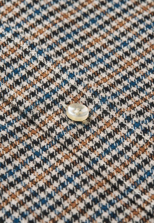 Dark Mini Check Men’s Flannel Shirt