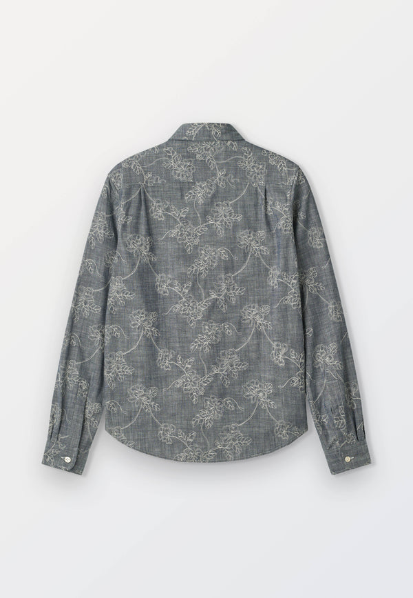 Embroidered Denim Women’s Shirt
