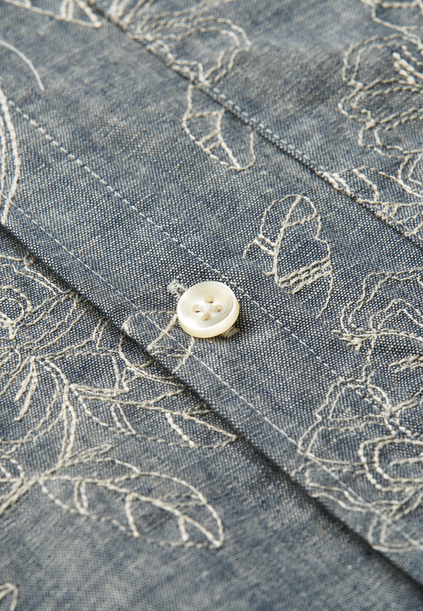 Embroidered Denim Women’s Shirt