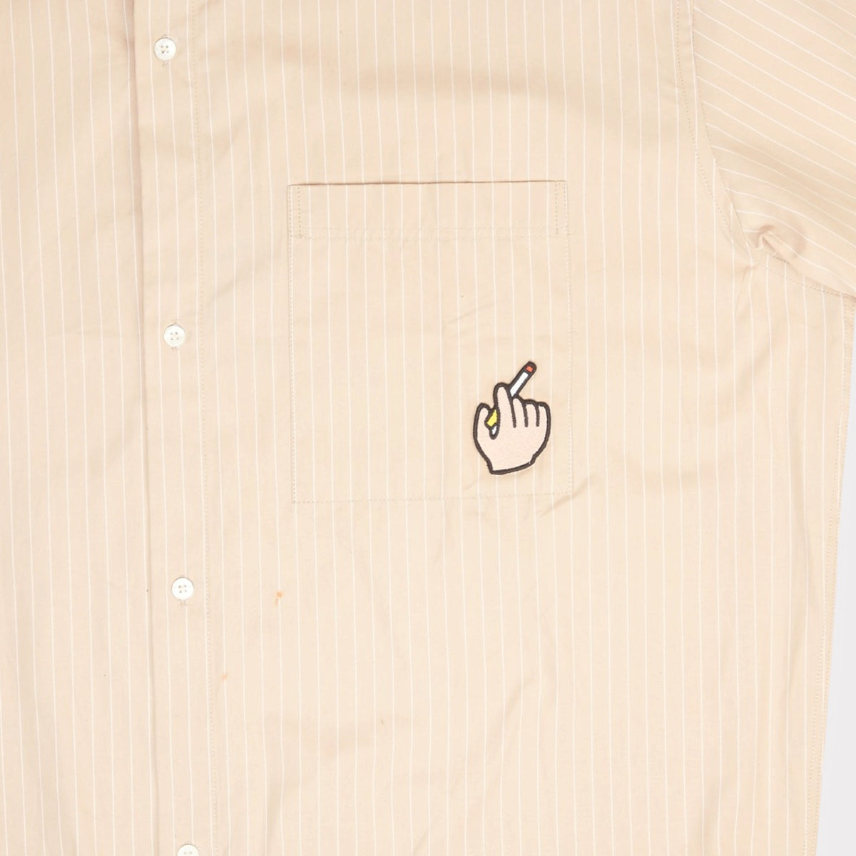 Polako BB Poplin Shirt – Sand Stripe