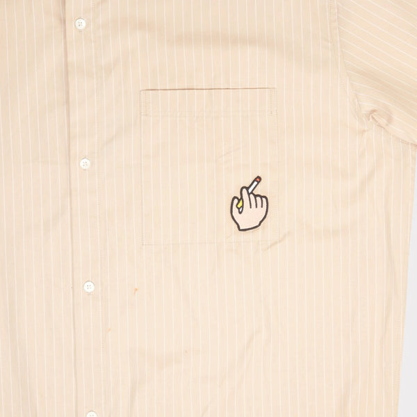 Polako BB Poplin Shirt – Sand Stripe
