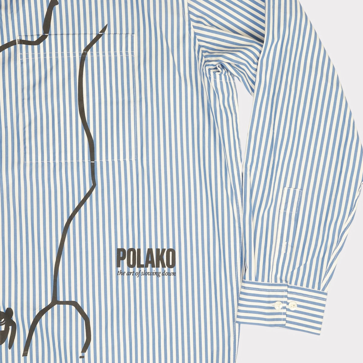 Polako BB Poplin Shirt – Blue Stripe