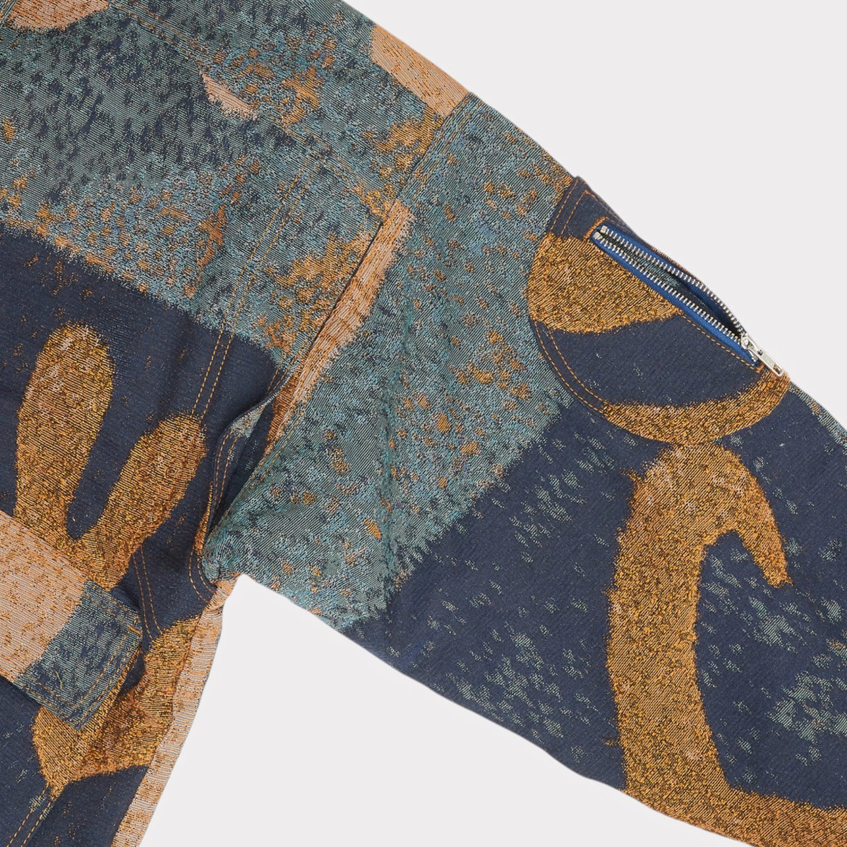 Polako Jacquard Jacket – Blue
