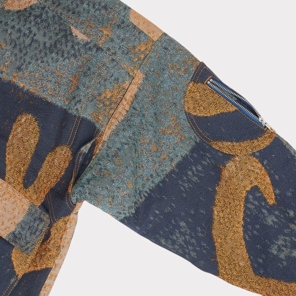 Polako Jacquard Jacket – Blue