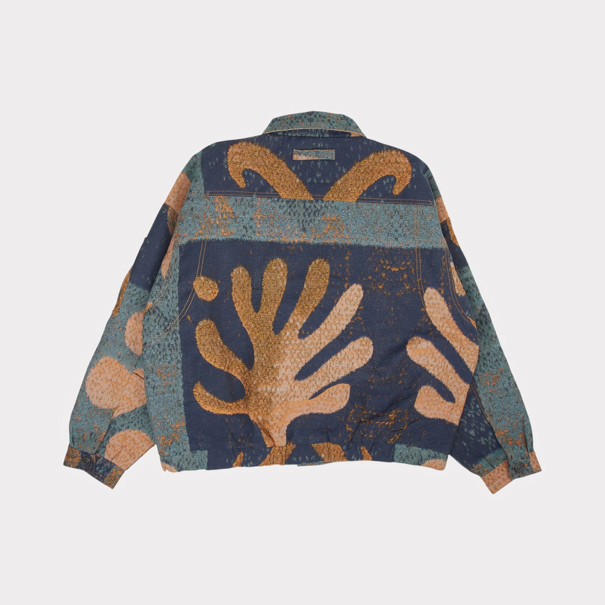 Polako Jacquard Jacket – Blue