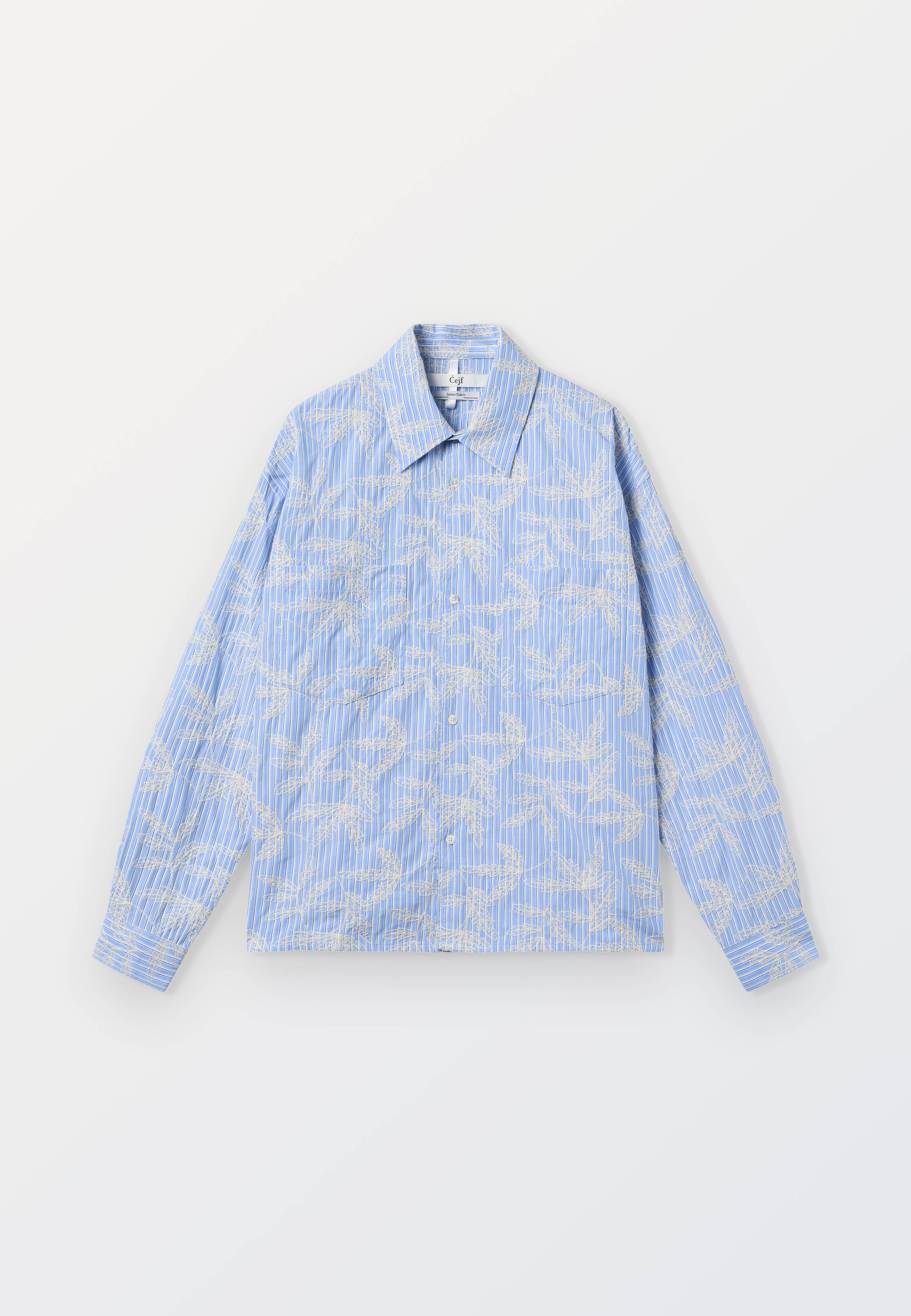 Favig Mens Shirt - Flower Embroidery