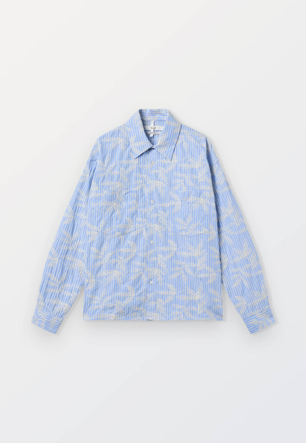 Favig Mens Shirt - Flower Embroidery