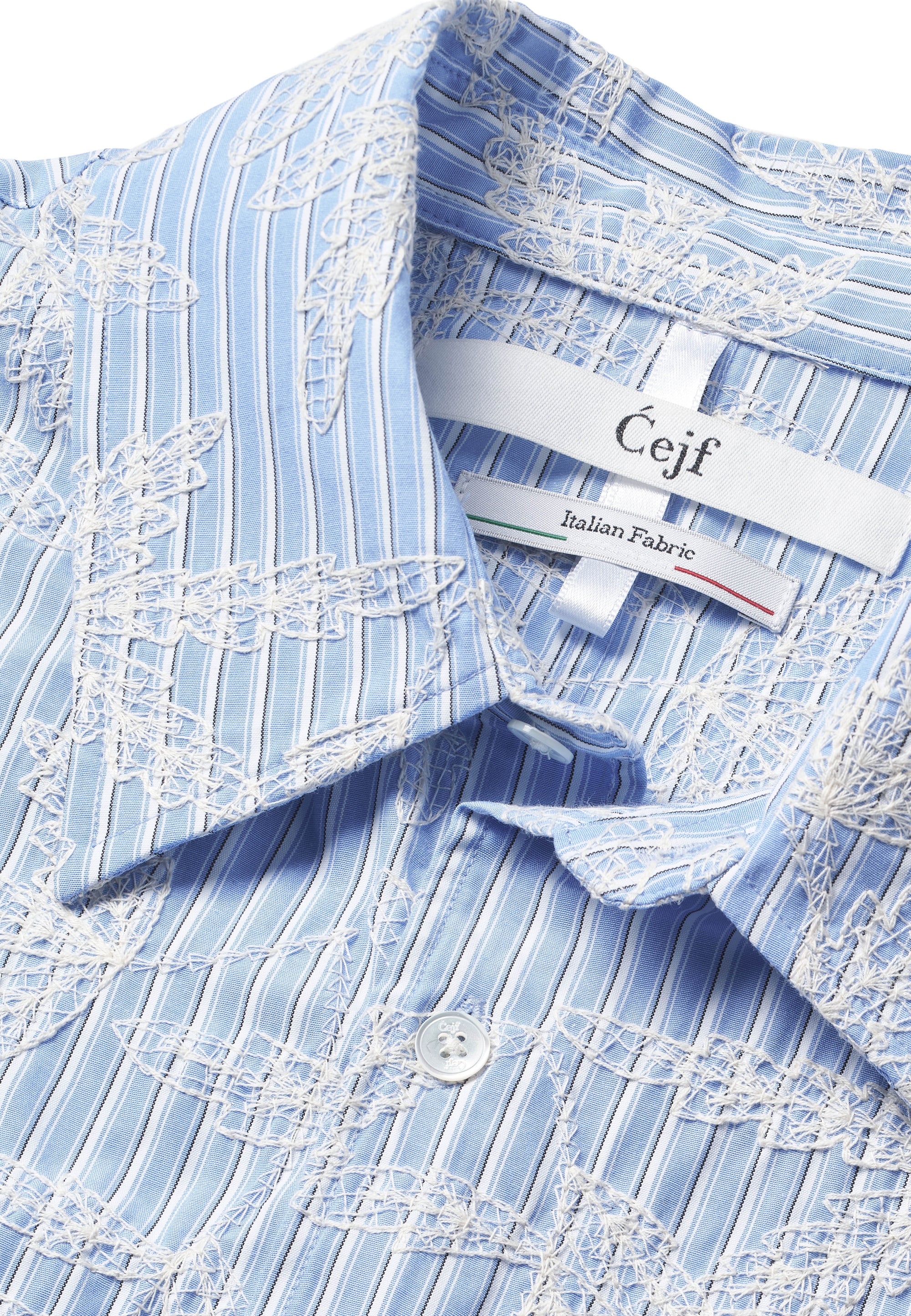 Favig Mens Shirt - Flower Embroidery