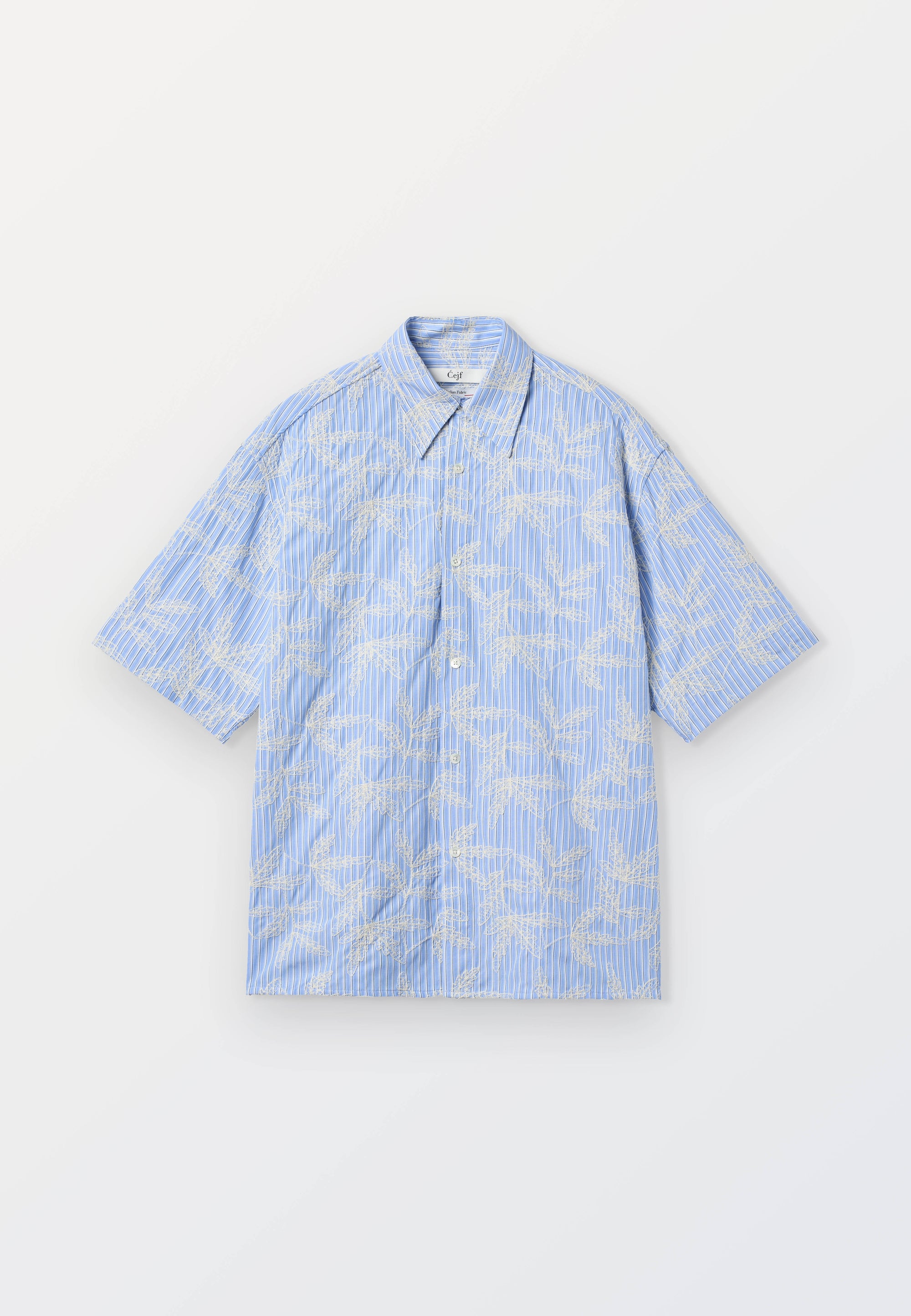 Favig Short Sleeve Shirt - Flower Embroidery