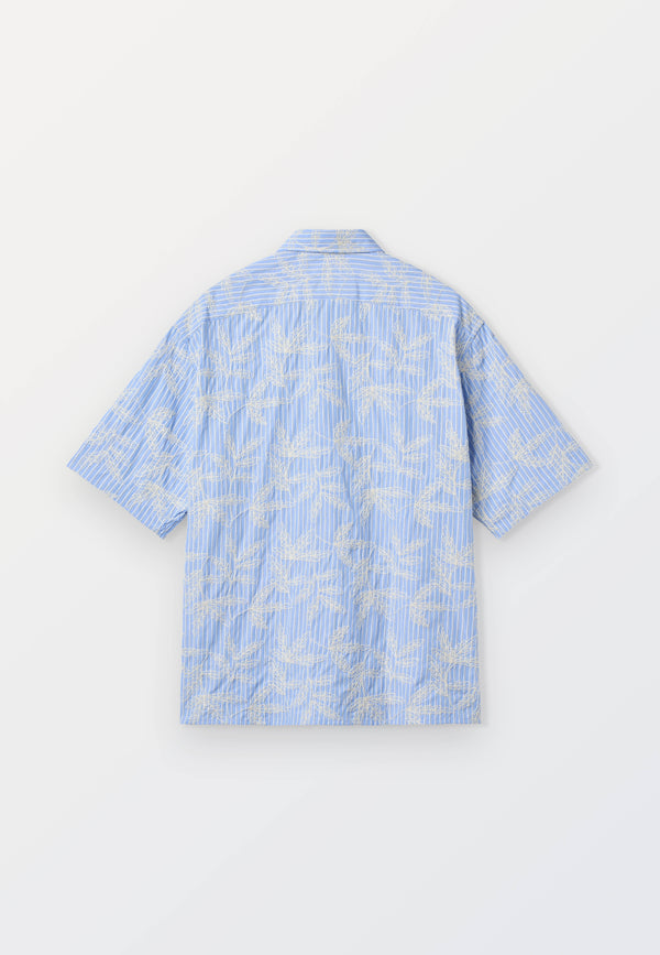 Favig Short Sleeve Shirt - Flower Embroidery