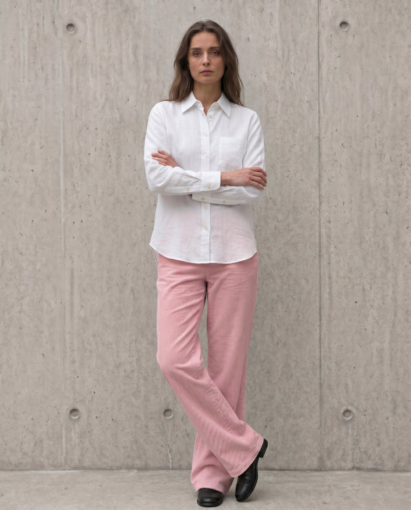 Cejf Ladies Classic Shirt - Jason Linen White
