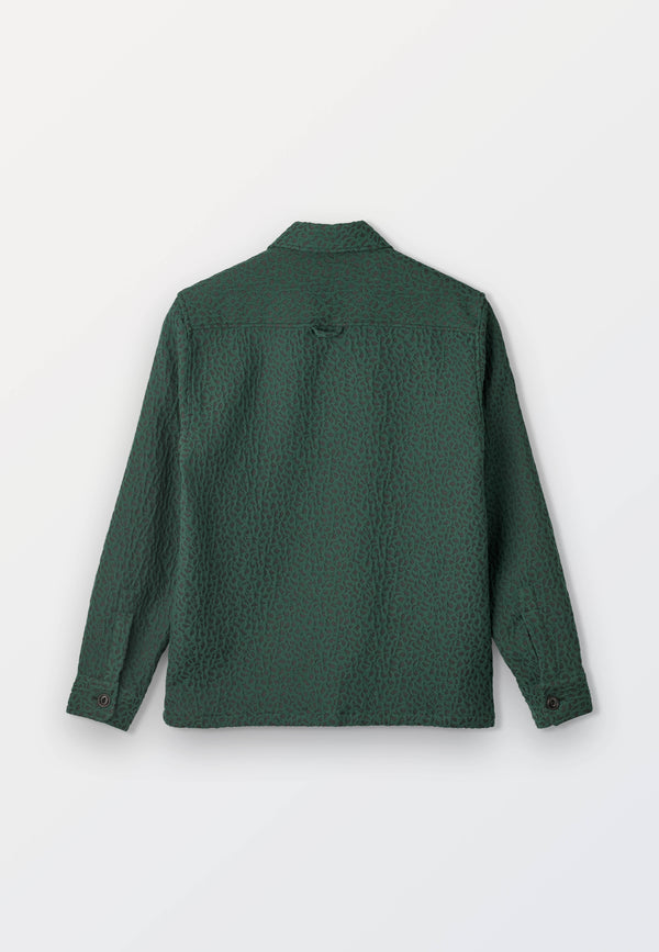 Green Jacquard Men’s Overshirt