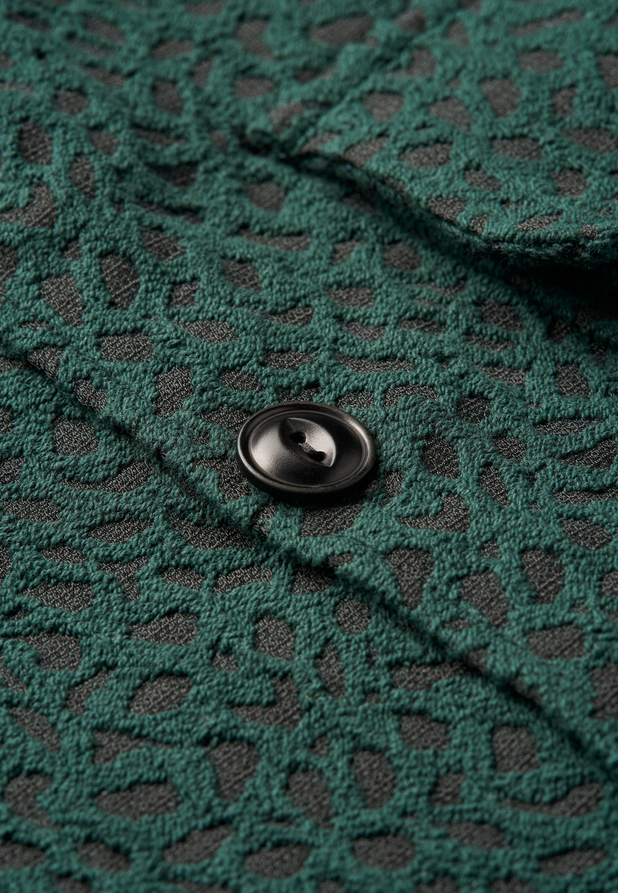 Green Jacquard Men’s Overshirt