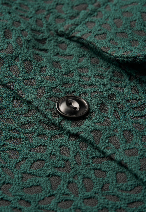 Green Jacquard Men’s Overshirt