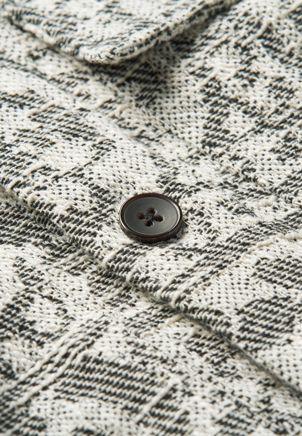 Grey Jacquard Men’s Overshirt