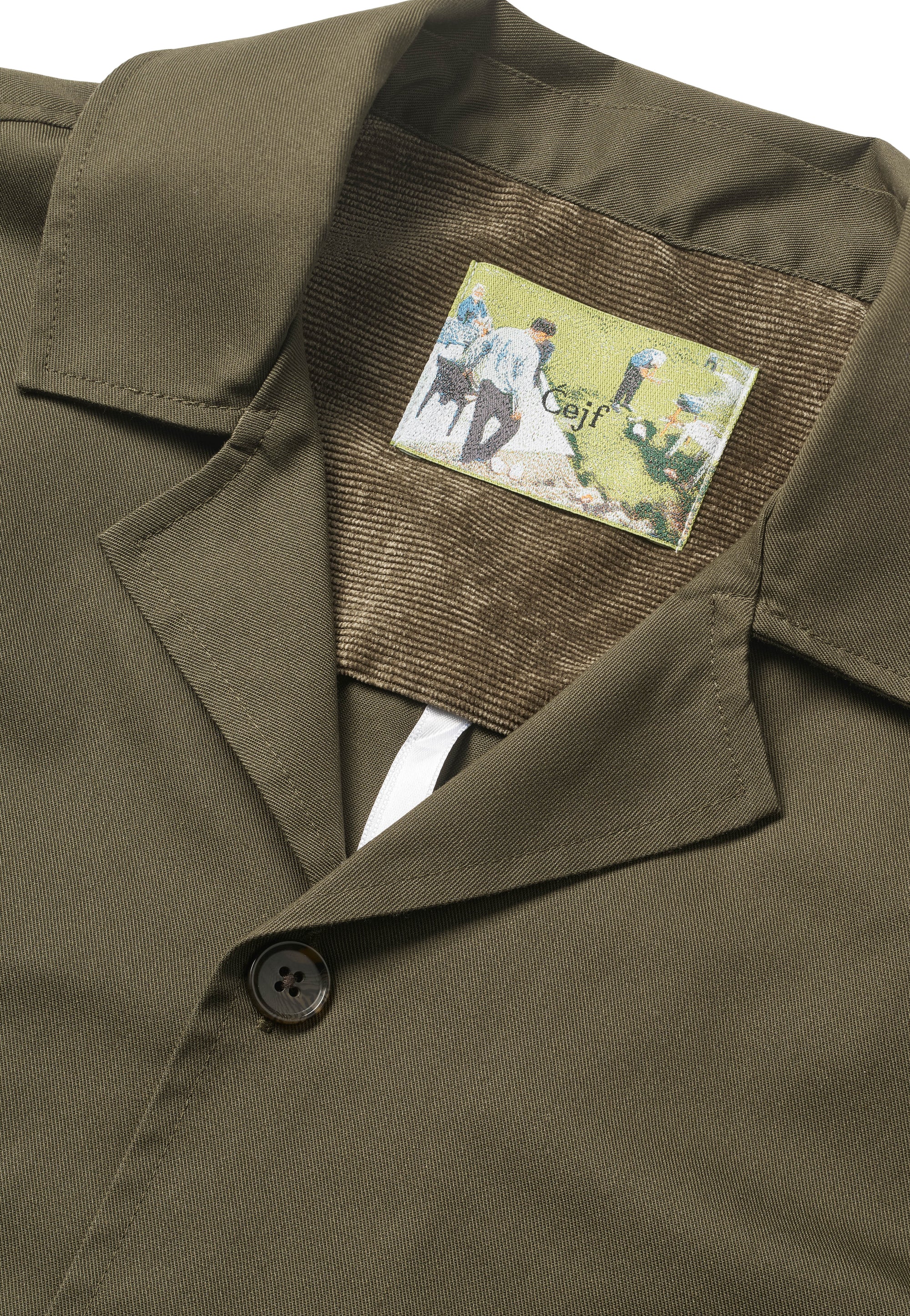 Mens Overshirt - Army Green
