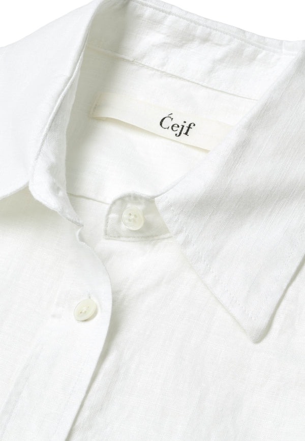 Cejf Ladies Classic Shirt - Jason Linen White