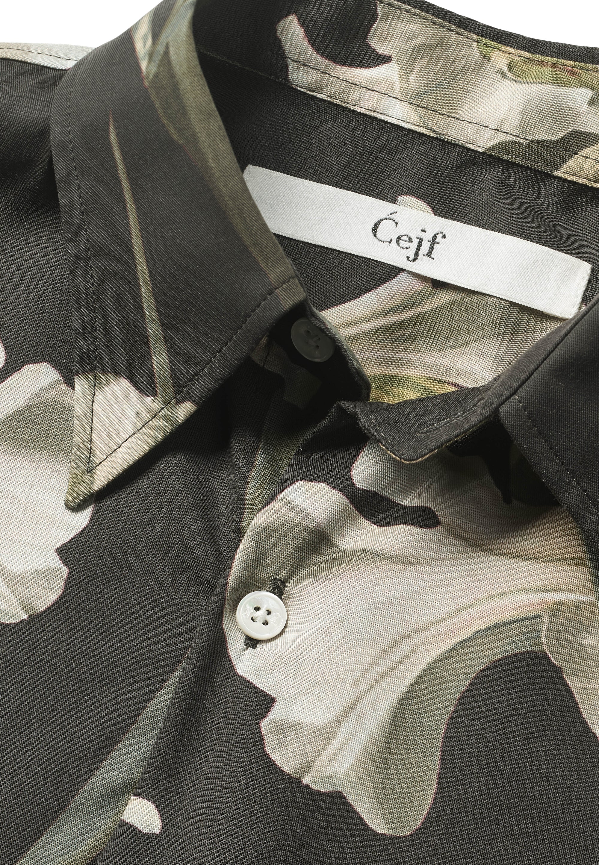 Tencel Printed flower ss shirt