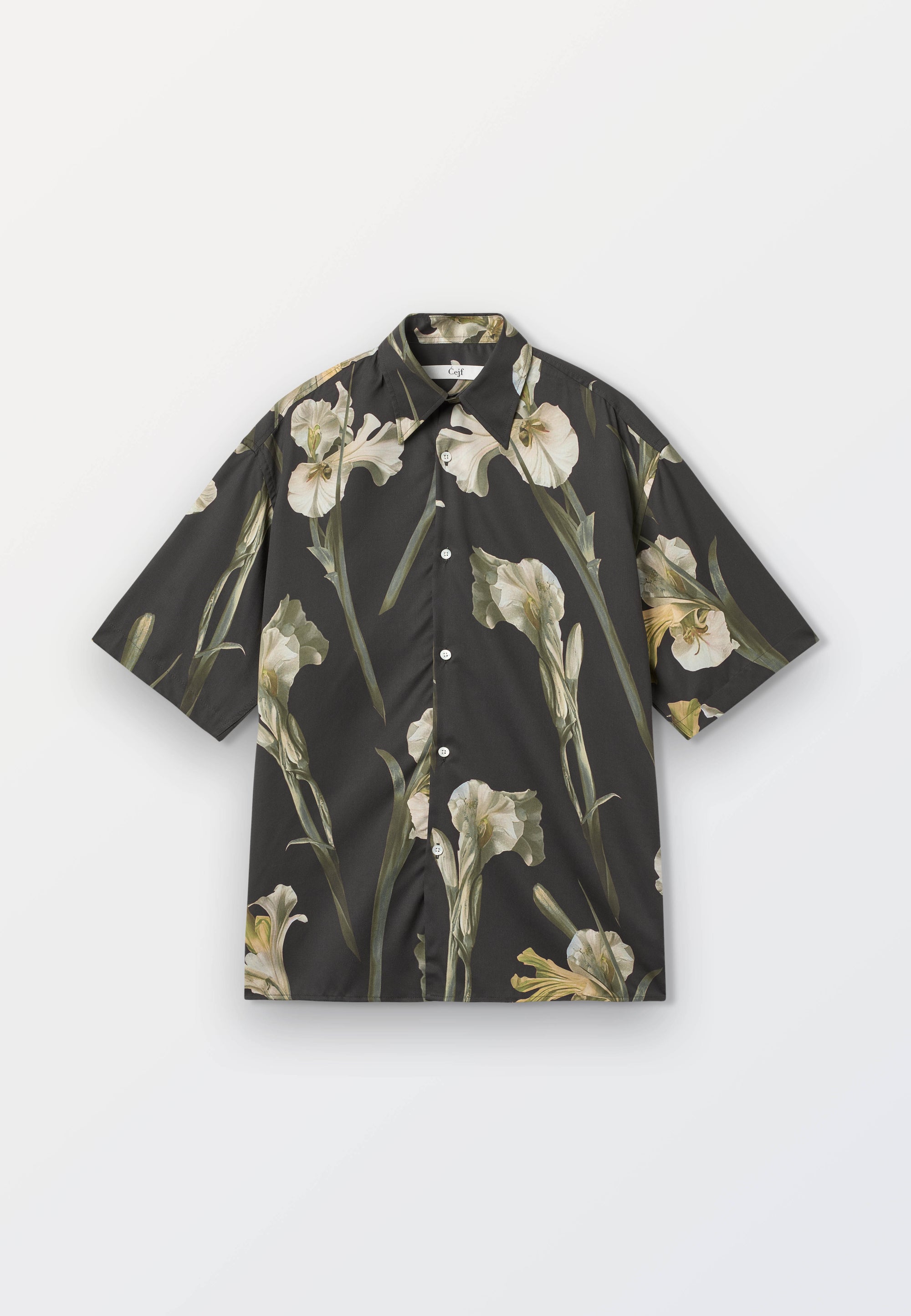 Tencel Printed flower ss shirt
